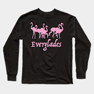 Everglades Flamingos Long Sleeve T-Shirt